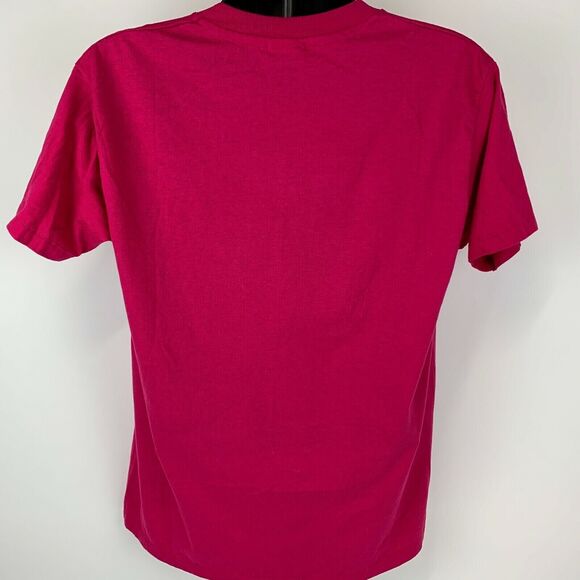 Vintage Houston YMCA Cook Off T Shirt Mens Large Texas 80s Made In USA Tee Pink - Picture 3 of 6